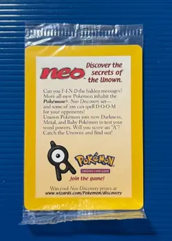 Entei #34 Reverse Holo 2001 Pokemon Neo Discovery Black Star Promo Sealed!! - Image 2
