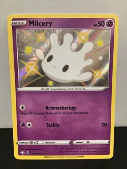Milcery SV057/SV122 Shiny Holo Rare Pokemon Shining Fates - Image 1