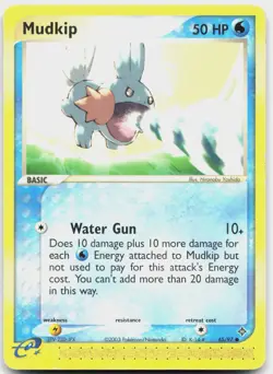 Mudkip 65/97 Common Dragon Pokemon Moderately Played - Image 1