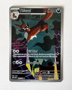 Pokemon TCG - ME: Pitch Black - Thievul 092/084 - Illustration Rare - NM - Image 1