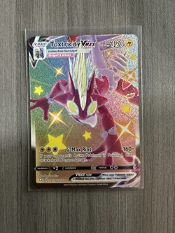 Pokemon Toxtricity VMAX Full Art Shiny Holo Rare Shining Fates SV113 320 HP - Image 2