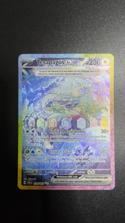 Pokemon Terapagos ex 170/142 Sv07 Stellar Crown Hyper Rare Full Art Holo EN - Image 2