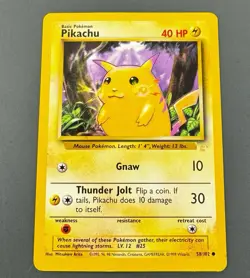 Pokemon Pikachu 58/102 E3 Promo Stamp Yellow Cheeks - Image 1
