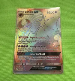 Pokemon TCG Lunala GX 153/149 SM Base Secret Rare Full Art Holo EN 2017 - Image 1