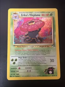 Pokemon TCG Erika's Vileplume 5/132 Gym Challenge Rare 80 HP 2000 English - Image 1