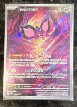 Pokemon TCG Pecharunt SVP Black Star Promos SVP 079 Holo Basic 80 Sealed NM+ - Image 1