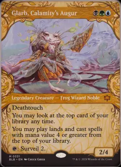 MTG - Bloomburrow - Glarb, Calamity's Augur - Borderless - Image 1