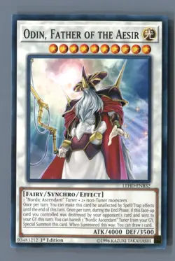 Odin, Father of the Aesir LEHD-ENB32 Legendary Hero Decks Yu-Gi-Oh LP - Image 1