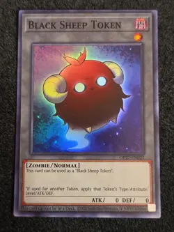 YuGiOh Black Sheep Token Super Rare OP27-EN027 Tournament Pack - Image 1