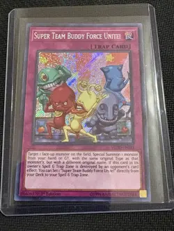 Super Team Buddy Force Unite! FLOD-EN081 Secret Rare 1st Edition LP - Image 1
