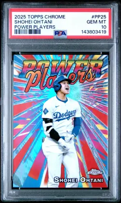 2025 Topps Chrome - Power Players Shohei Ohtani #PP-25 PSA 10 GEM MINT MVP SP - Image 1
