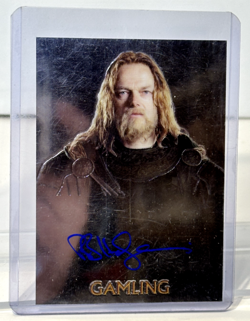 2004 Topps Lord of The Rings Trilogy Chrome Bruce Hopkins Gamling Autograph Card - Image 1