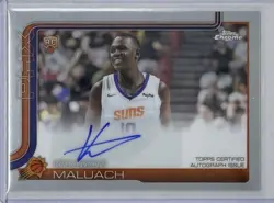 2025-26 Topps Chrome Khaman Maluach Auto RC #TCAR-KM Suns Rookie - Image 1