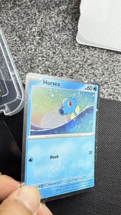 X2 SWIRLS - Horsea SVP137 Black Star Promo Scarlet & Violet Holo Pokemon Card Nm - Image 3