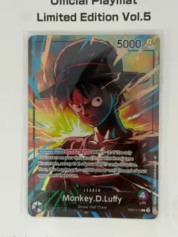 One Piece Card Game Official Playmat Vol.5 English Luffy Promo Sealed In Hand - Image 3