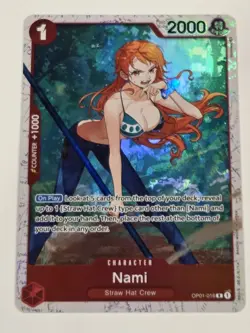 One Piece Nami OP01-016 The Three Captains Ultra Deck Straw Hat Crew Promo NM/M - Image 1