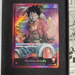 One Piece TCG ST01-001 Luffy Leader English Pre Errata - Image 2