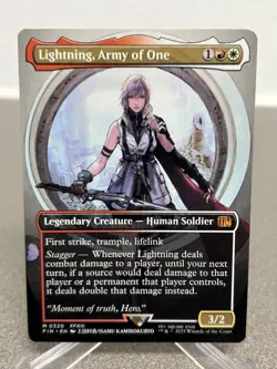 Magic The Gathering Lightning, Army of One Borderless 0320 Final Fantasy Regular - Image 1