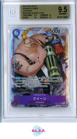 QUEEN R PAR 2022 ONE PIECE ROMANCE DAWN JAPANESE OP01097 BGS 9.5 - Image 1