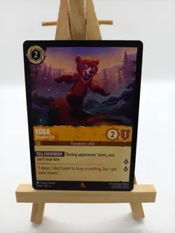 Disney Lorcana 1/204 Koda Talkative Cub Regular Rare Shimmering Skies Pack Fresh - Image 1