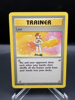 Lass - 75/102 - Rare Non-Holo WOTC TCG—Base Set Pokemon Card LP - Image 1
