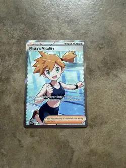 Pokemon TCG Misty’s Vitality Pitch Black Trainer Card 111/084 English - Image 1