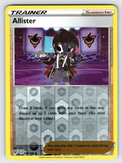 Allister 146/185 2020 Vivid Voltage Pokemon Card TCG Reverse Holo Trainer - Nm - Image 1