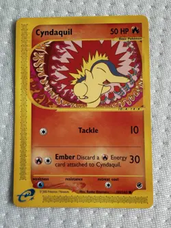 Pokemon TCG Cyndaquil Expedition Base Set, Card 105/165 - Image 1