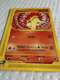 Pokemon TCG Cyndaquil Expedition Base Set, Card 105/165 - Image 4