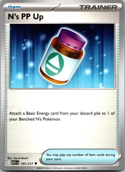 N's PP Up (Cosmos Holo) 153/159 UC Prize Pack Series Cards Pokemon Near Mint - Image 1