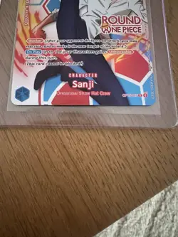 One Piece x Round 1 Sanji OP15-047 Promo Card English - Image 2