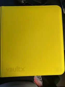 Vault x Premium Exo-Tec Zip Binder 12 Pocket, Holds 480 Cards, Yellow - Image 1