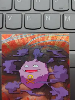 Topps TV Animation Edition Koffing #109 Foil English Pokemon Card 1999 - Image 2