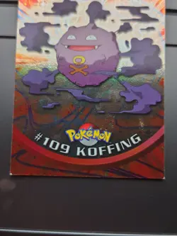 Topps TV Animation Edition Koffing #109 Foil English Pokemon Card 1999 - Image 3