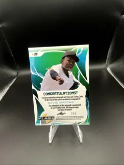 2023 Leaf Eclectic - Flash of Color David Matoma #FC-DM1 Blue Wave /8 (AU, RC) - Image 2
