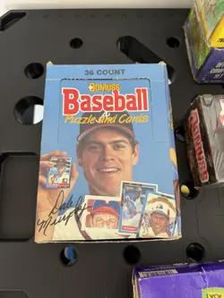 1988 Donruss Baseball Puzzle and Cards Retail Box 36 Count Sealed Packs - Image 1