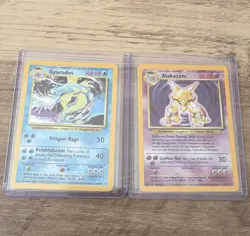 Pokemon TCG Base Set WOTC Holo Lot of 2 | Gyarados 6/102 & Alakazam 1/102 - Image 1