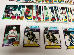 Lot of 295 **** 1980-81 Topps Hockey cards with Star cards ~ ALL Scratched - Image 2