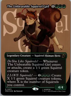 The Unbeatable Squirrel Girl (Borderless) Marvel Super Heroes Foil R 0371 MINT!! - Image 1