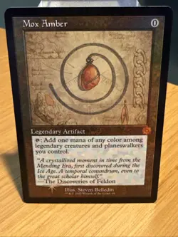 MTG Magic the Gathering FOIL Mox Amber Schematic BRR! - Image 1