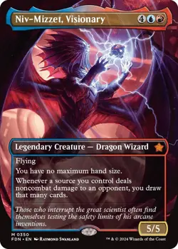 Niv-Mizzet, Visionary (Borderless) [FDN - 350] NM - Image 1