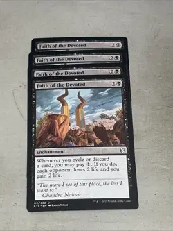 x4 Faith of the Devoted U MTG Commander 2019 M/NM, English - Image 1