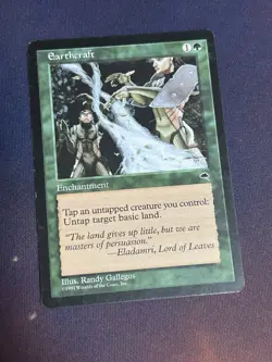 MTG Magic The Gathering - Earthcraft - Tempest Light Play English Reserved List - Image 1
