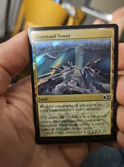 Command Tower (0233) (Surge Foil) Commander: Marvel Super Heroes Foil - Image 1