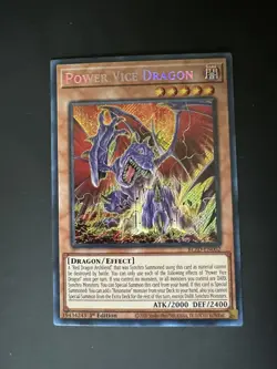 YuGiOh Power Vice Dragon BLZD-EN002 - Image 1