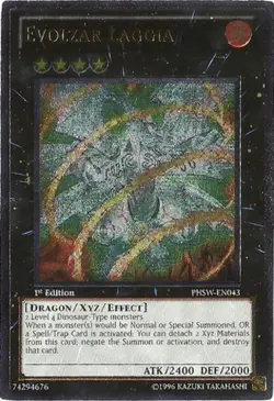 Damaged Evolzar Laggia - PHSW-EN043 - Ultimate Rare - 1st Edition - YuGiOh - Image 1