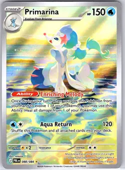 Primarina 088/084 Illustration Rare Pitch Black Pokemon Holo NM/M - Image 1