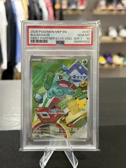 POKEMON FIRST PARTNER ILLUSTRATION PSA 10 SEQUENTIAL SET 37 38 39 GEN 1 KANTO - Image 2