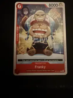 One Piece Tcg Op10-014 Franky / Chopper Promo demo Version Not tournament legal - Image 1