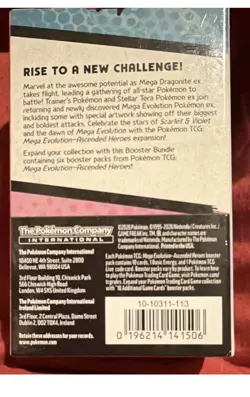 Pokemon TCG Mega Evolution Ascended Heroes Booster Bundle 6 Packs English 2026 - Image 3